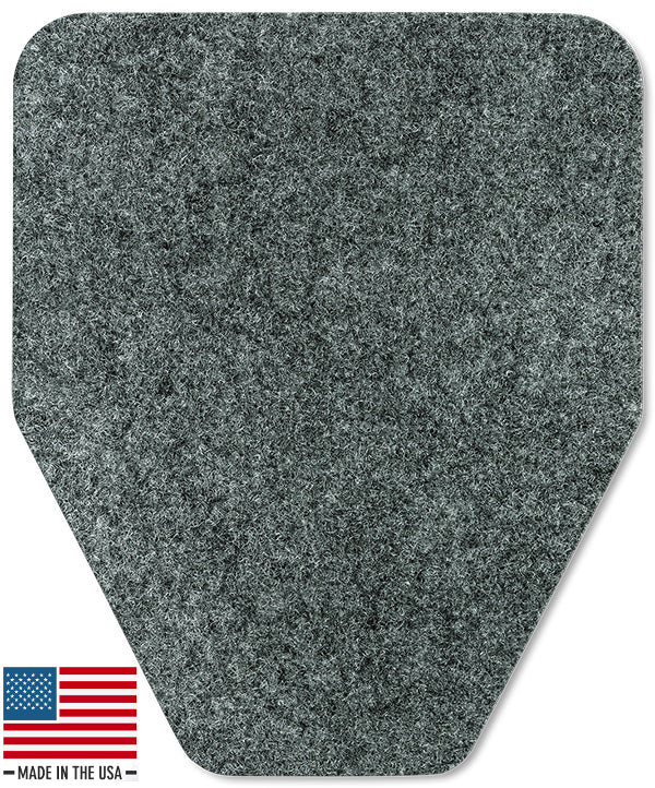 Urinal Mats For Men's Bathroom - 12 Pack Anti-Slip Absorbent Floor Mats, Dark Grey