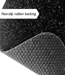 Non-slip rubber backing